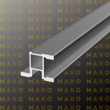 Профиль вертикальный симметричный MS140 Серебро (A00)